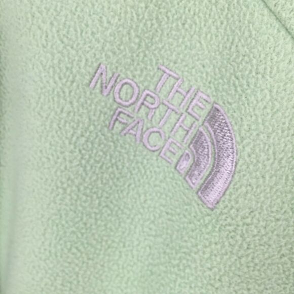 The North Face Fleece Windwall Jacket XS Mint Green Full Zip Windproof Coat - Picture 4 of 12
